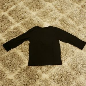 Black long sleeve layering shirt - NEW w TAGS